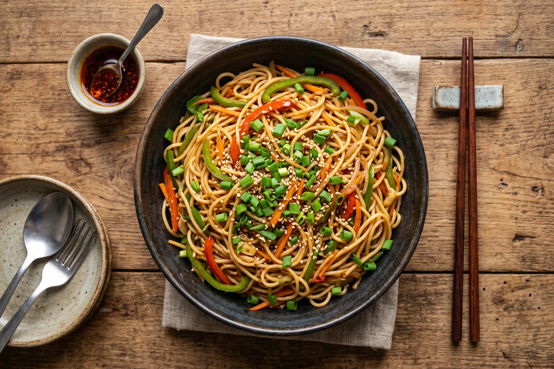Veg Hakka Noodles